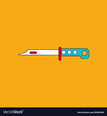 Flat icon design collection army knife vector image