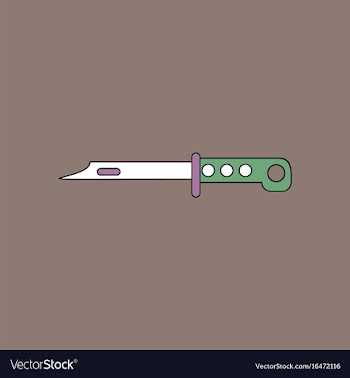 Flat icon design collection army knife vector image