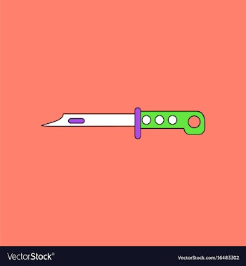 Flat icon design collection army knife vector image