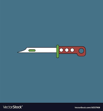 Flat icon design collection army knife vector image