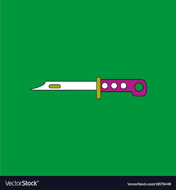 Flat icon design collection army knife vector image