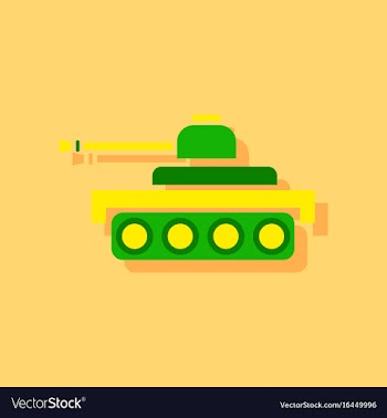 Flat icon design collection army tank in sticker vector image
