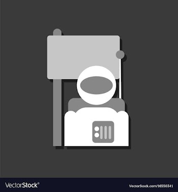 Flat icon design collection astronaut and flag in vector image