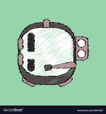 Flat icon design collection astronaut helmet in vector image