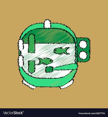 Flat icon design collection astronaut helmet with vector image