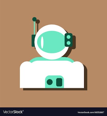 Flat icon design collection astronaut suit in vector image
