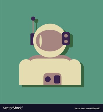 Flat icon design collection astronaut suit in vector image