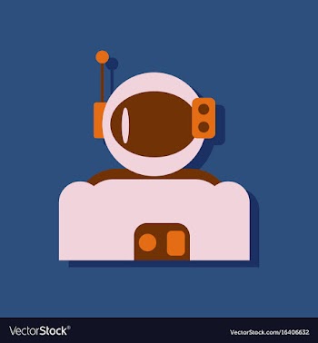 Flat icon design collection astronaut suit in vector image