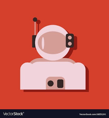 Flat icon design collection astronaut suit in vector image