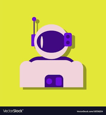Flat icon design collection astronaut suit in vector image