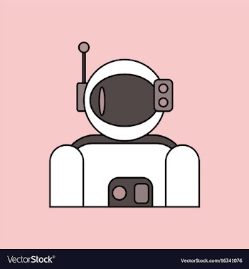 Flat icon design collection astronaut suit vector image