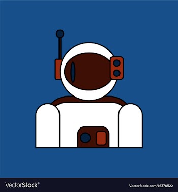 Flat icon design collection astronaut suit vector image