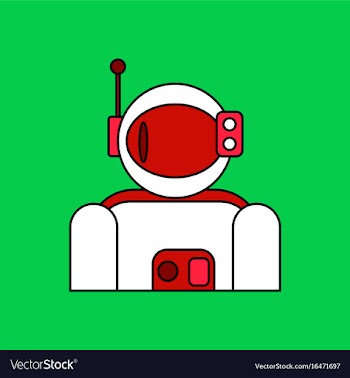 Flat icon design collection astronaut suit vector image