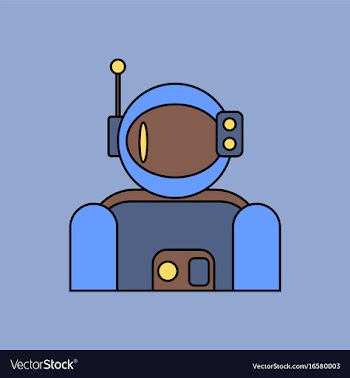 Flat icon design collection astronaut suit vector image