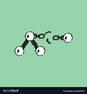 Flat icon design collection atom and broken chain vector image