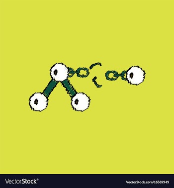 Flat icon design collection atom and broken chain vector image