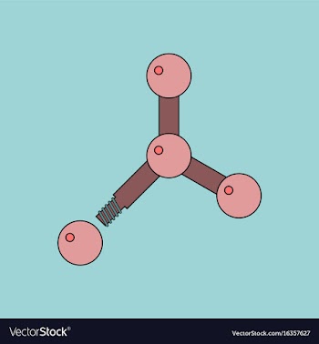 Flat icon design collection atom disconnection vector image