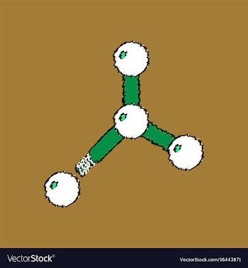 Flat icon design collection atom disconnection vector image