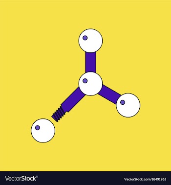 Flat icon design collection atom disconnection vector image
