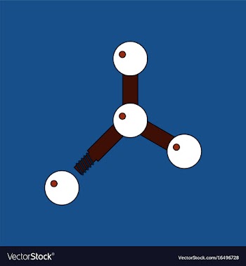 Flat icon design collection atom disconnection vector image