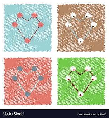 Flat icon design collection atom scheme in vector image