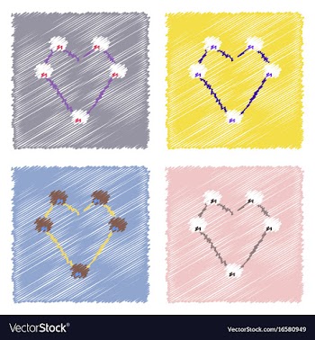 Flat icon design collection atom scheme in vector image