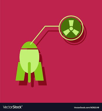 Flat icon design collection atomic bomb in vector image