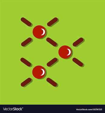 Flat icon design collection atomic energy in vector image