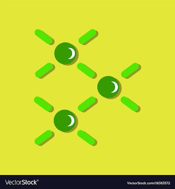 Flat icon design collection atomic energy in vector image