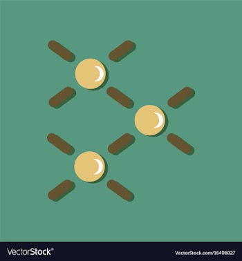 Flat icon design collection atomic energy in vector image