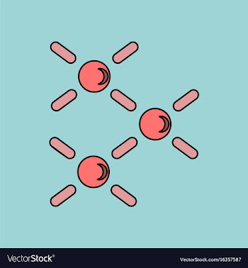 Flat icon design collection atomic energy vector image