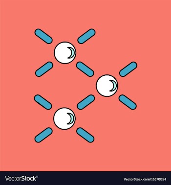 Flat icon design collection atomic energy vector image