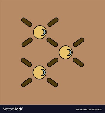 Flat icon design collection atomic energy vector image