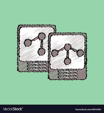Flat icon design collection atoms and molecule in vector image