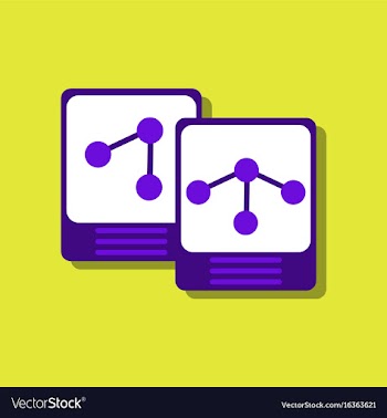 Flat icon design collection atoms and molecule in vector image