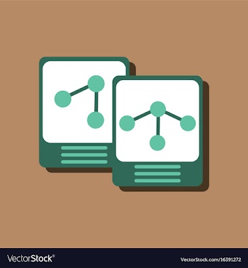 Flat icon design collection atoms and molecule in vector image
