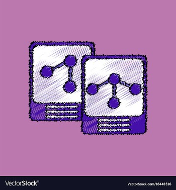 Flat icon design collection atoms and molecule in vector image