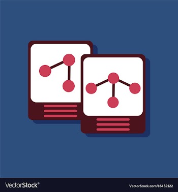 Flat icon design collection atoms and molecule in vector image