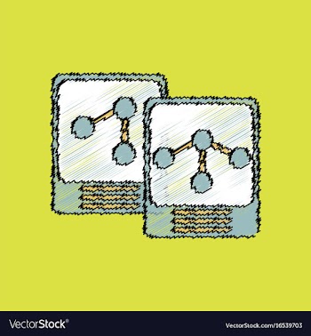 Flat icon design collection atoms and molecule in vector image