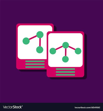 Flat icon design collection atoms and molecule in vector image