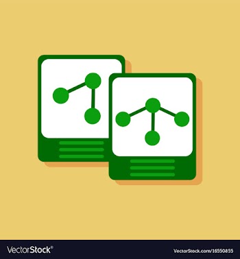 Flat icon design collection atoms and molecule in vector image