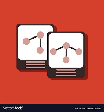 Flat icon design collection atoms and molecule in vector image