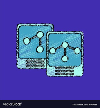 Flat icon design collection atoms and molecule in vector image
