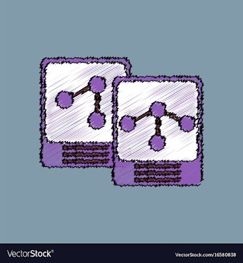 Flat icon design collection atoms and molecule in vector image