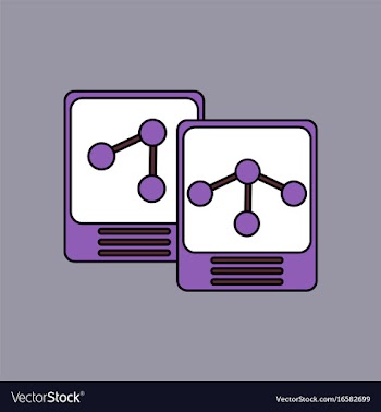 Flat icon design collection atoms and molecule vector image