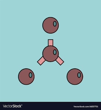 Flat icon design collection atoms disconnection vector image