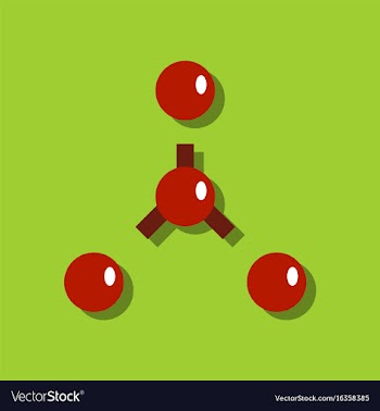 Flat icon design collection atoms disconnection vector image