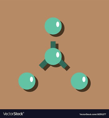 Flat icon design collection atoms disconnection vector image