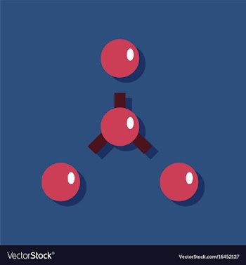 Flat icon design collection atoms disconnection vector image