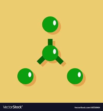 Flat icon design collection atoms disconnection vector image